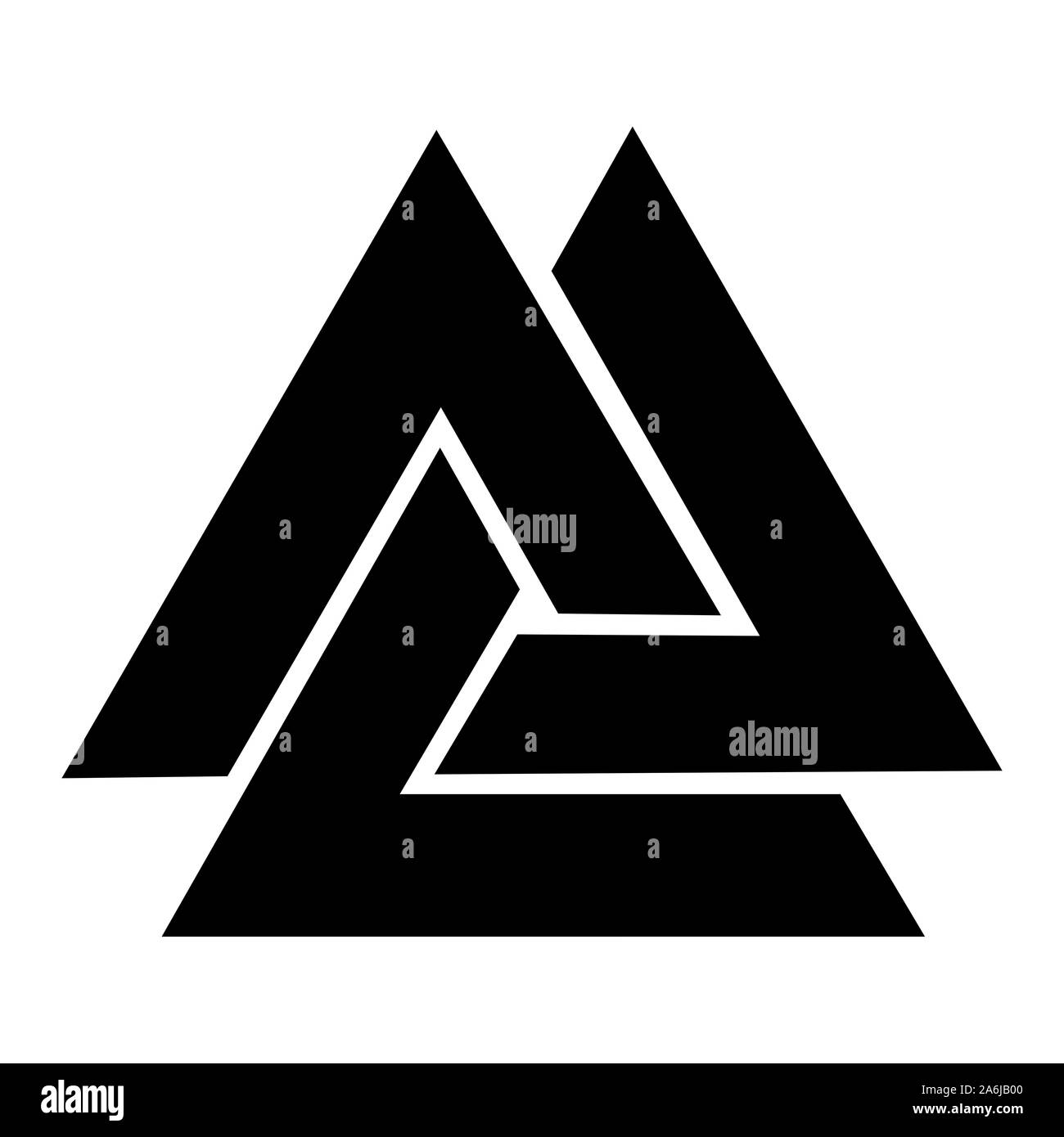 Valknut Symbol Stockfoto