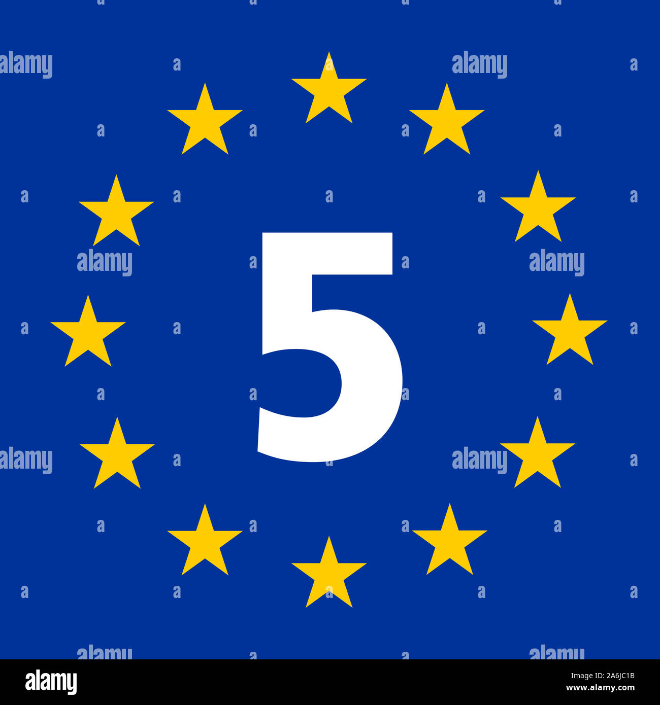 EuroVelo route 5 Zeichen, der Via Romea Francigena route Stockfoto