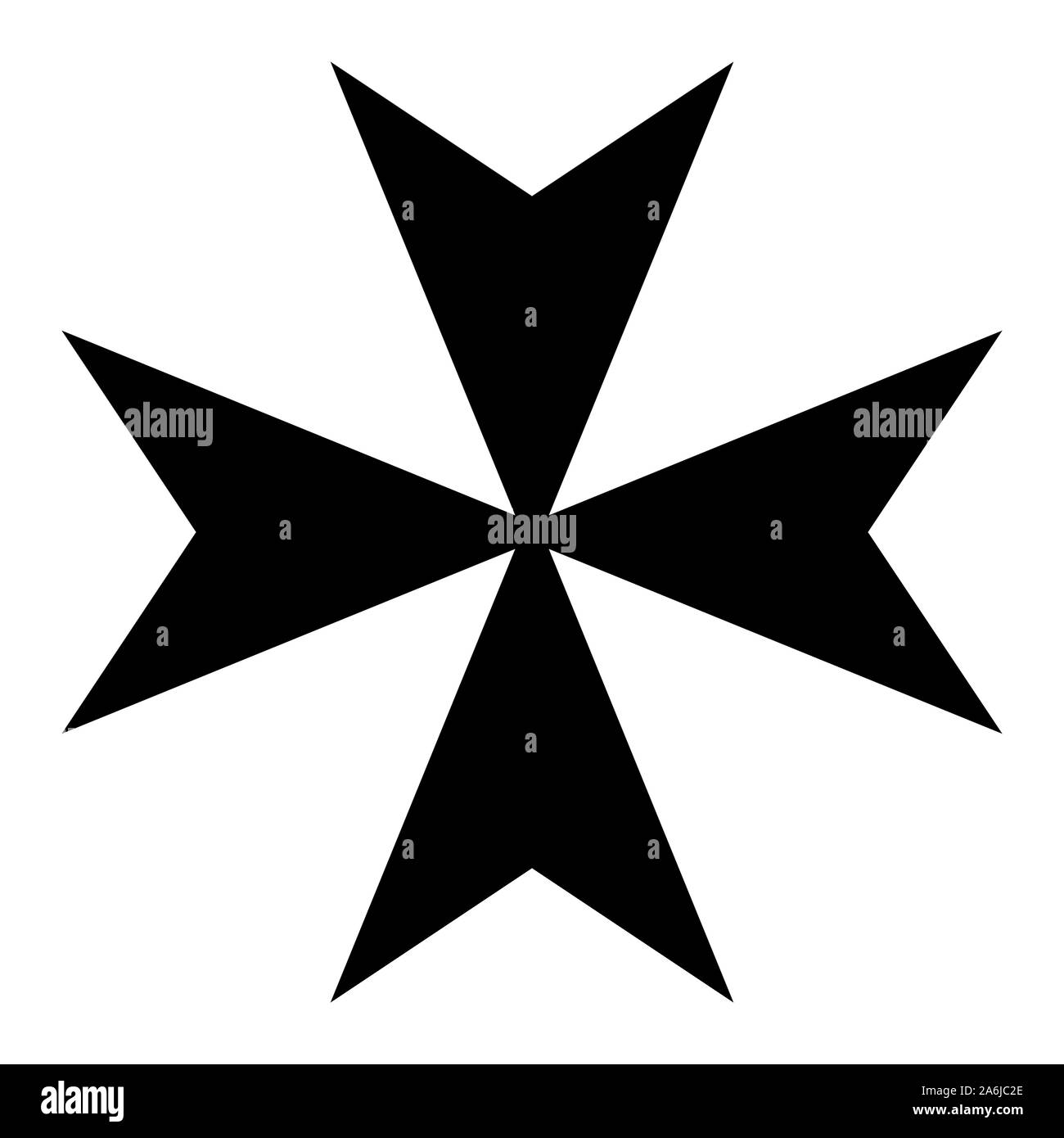 Das Malteserkreuz Stockfoto