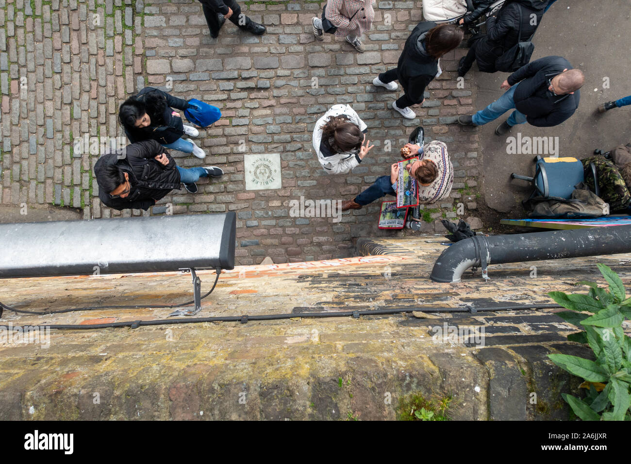 Auf den Gehweg Stockfoto