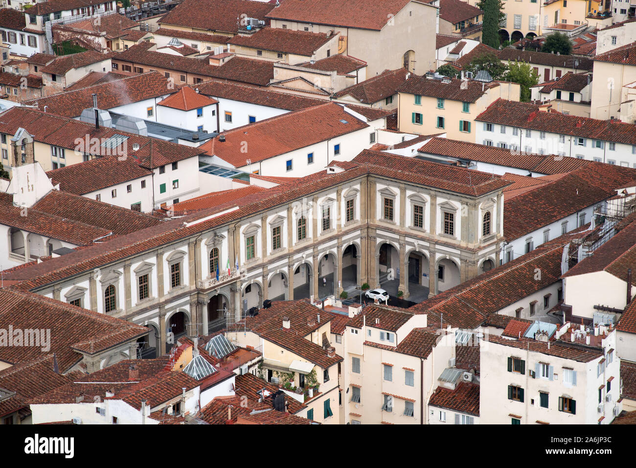 Ospedale di Santa Maria Nuova (Hospital Santa Maria Nuova) im historischen Zentrum von Florenz aufgeführt von der UNESCO zum Weltkulturerbe in Florenz, Toskana, Ita Stockfoto