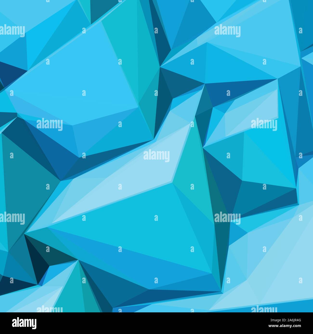Poster mit abstrakt blau Eiswürfel Stock Vektor