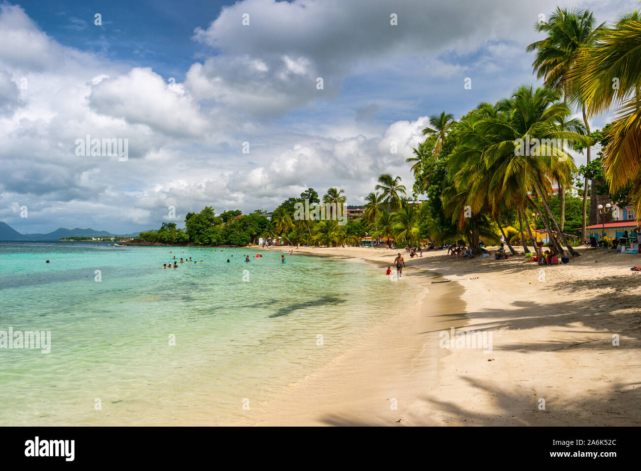 Anse Figuier, Martinique, Frankreich - 14 August 2019: Anse Figuier tropischen Strand in Martinique Stockfoto