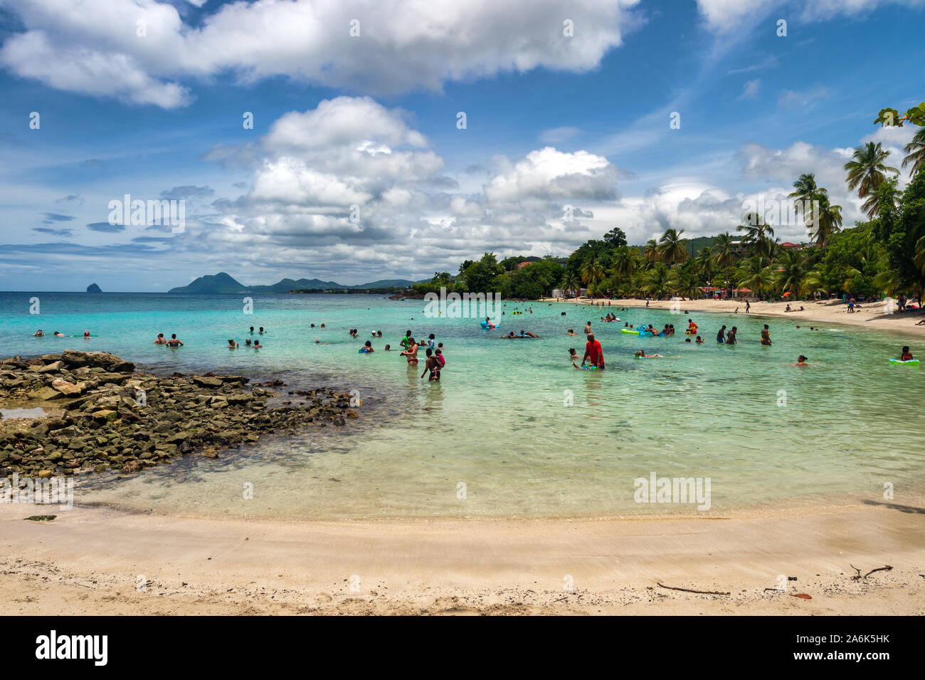 Anse Figuier Martinique Frankreich 14 August 2019 Anse Figuier Tropischen Strand In Martinique Stockfotografie Alamy