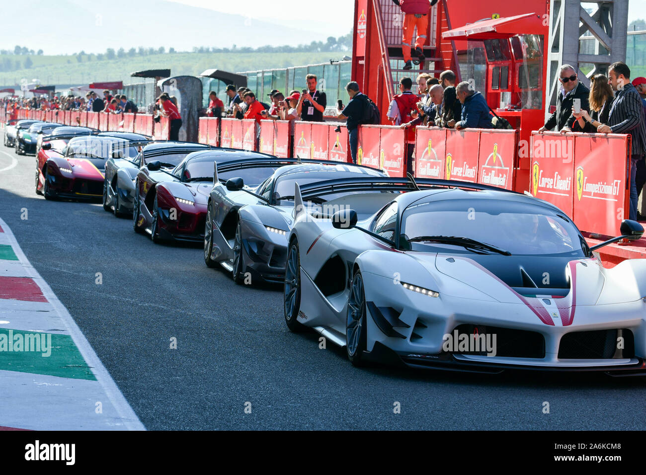 Scarperia e San Piero, Italien, 27 Okt 2019, xx Programme während Ferrari Challenge World Finals - Mugello 2019 - Ferrari Challenge Cup - Kreditkarten: LPS/Alessio Marini/Alamy leben Nachrichten Stockfoto