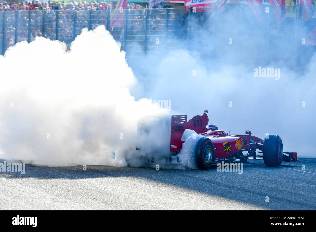 Scarperia e San Piero, Italien, 27 Okt 2019, Ferrari F1 2009 zeigen während Ferrari Challenge World Finals - Mugello 2019 - Ferrari Challenge Cup - Kreditkarten: LPS/Alessio Marini/Alamy leben Nachrichten Stockfoto