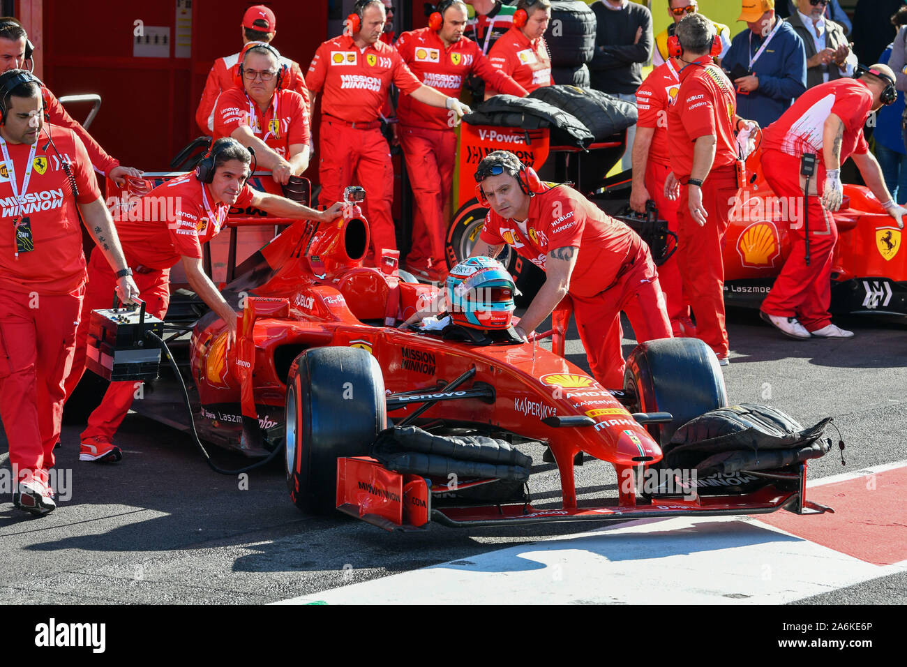 Scarperia E San Piero, Italien. 27 Okt, 2019. das Feld f1 2009 bei Ferrari Challenge World Finals - Mugello 2019, Ferrari Challenge Cup in Scarperia e San Piero, Italien, 27. Oktober 2019 - LPS/Alessio Marini Credit: Alessio Marini/LPS/ZUMA Draht/Alamy leben Nachrichten Stockfoto