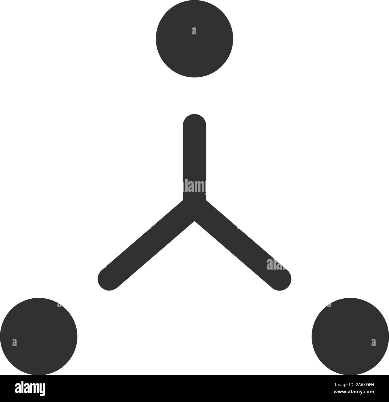 Struktur Symbol aus der Wirtschaft. Teamentwicklung Kommunikation, Konfiguration, Zusammenarbeit Konzept. Vektor Illustration auf weißem Hintergrund Stock Vektor