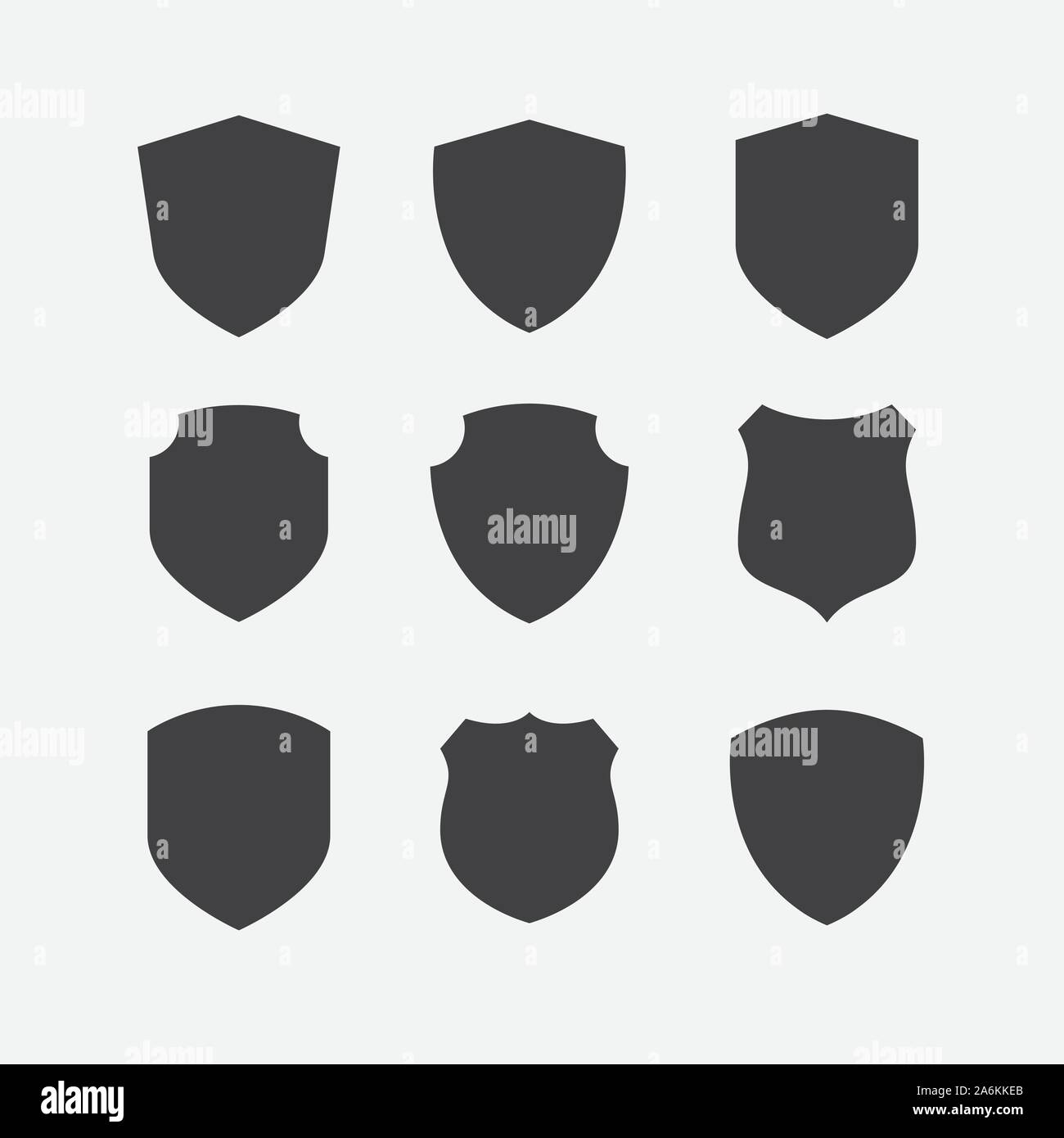 Einfache Security Icon Set, Schild Icon Set, Vektor einfache Schildsymbol, gefüllt, flach, Schutz Schild Symbol Icon Set, Abschirmung, Vektor, Abbildung Stock Vektor