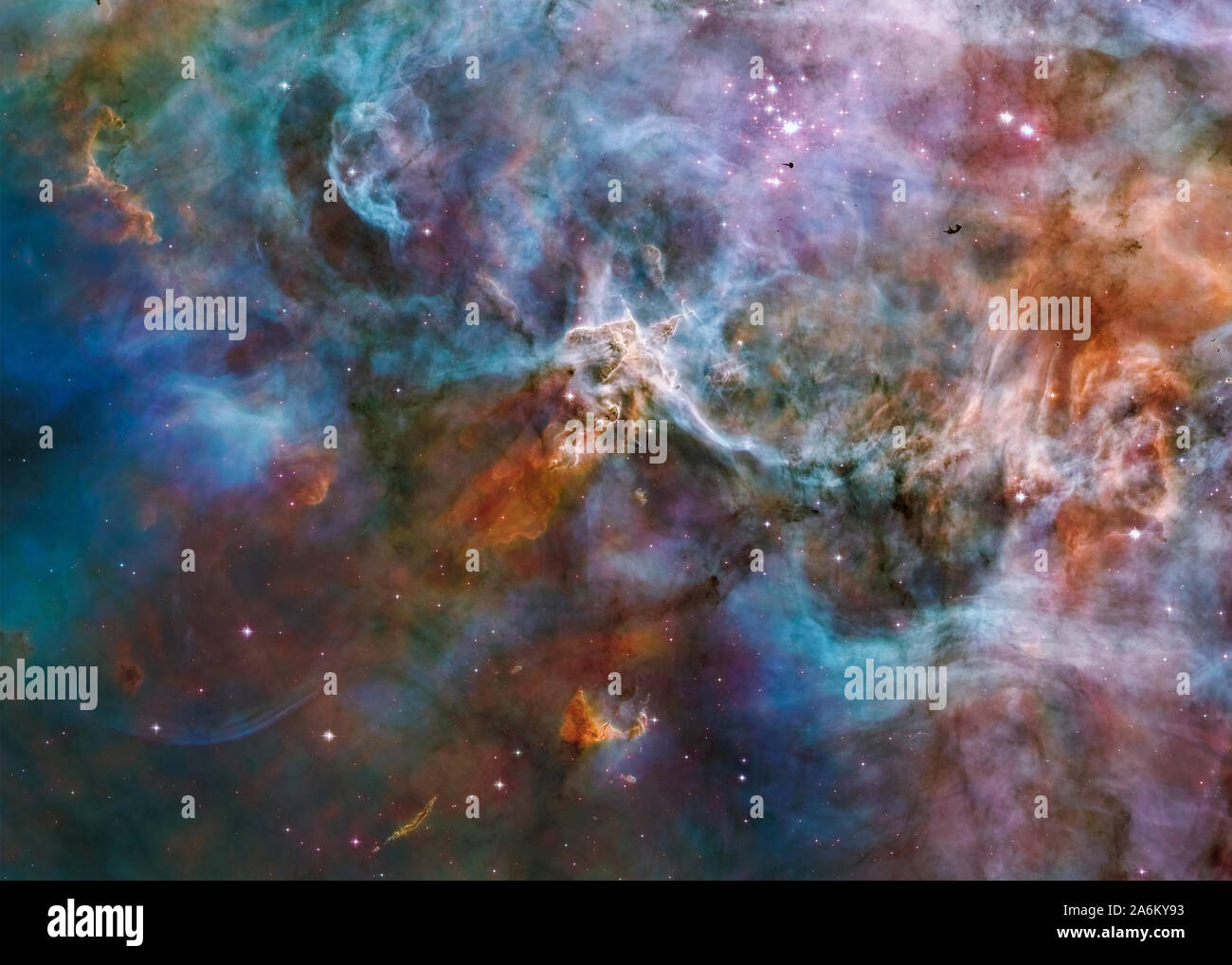 Irgendwo in den Tiefen des Weltraums. Carina Nebula star Geburt. Science Fiction wallpaper. Elemente dieses Bild wurde von der NASA eingerichtet. Stockfoto