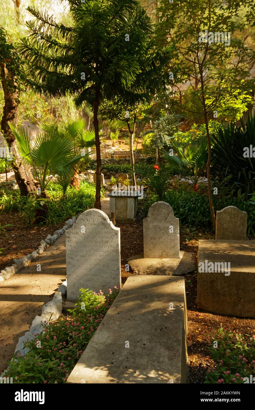 In der alten Trafalger Friedhof in Gibraltar Stockfoto