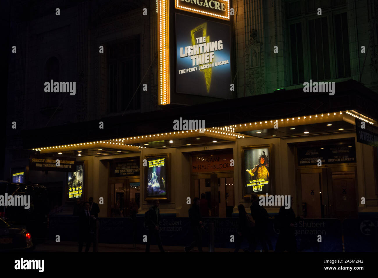 Die Lightning Thief: Der Percy Jackson Musical, Longacre Theatre, New York City Stockfoto