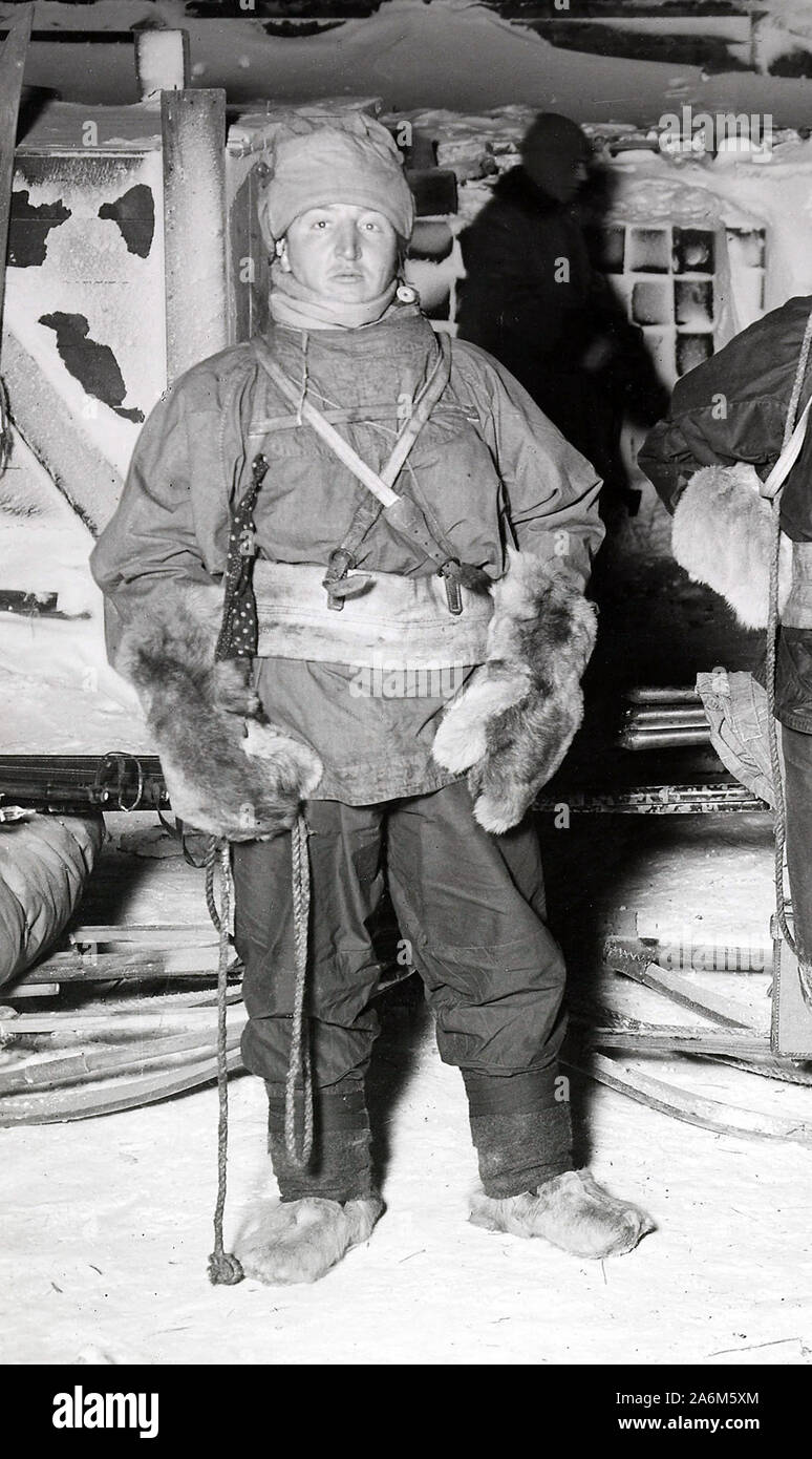 Henry Robertson Bowers (1883-1912) war einer von Polar von Robert Falcon Scott Party auf der unglückselige Terra-Nova-Expedition von 1910-1913, die alle bei ihrer Rückkehr vom Südpol gestorben. Stockfoto