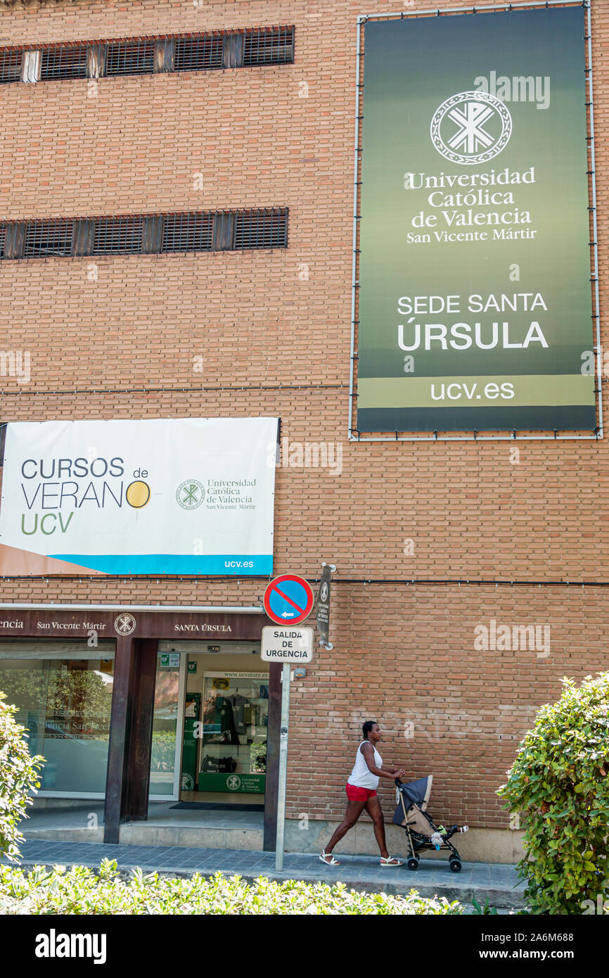 Valencia Spanien,Ciutat Vella,Altstadt,Altstadt,Altstadt,Universidad Catolica de Valencia San Vicente Martir,Katholische Universität Valencia,Privatkollege Stockfoto