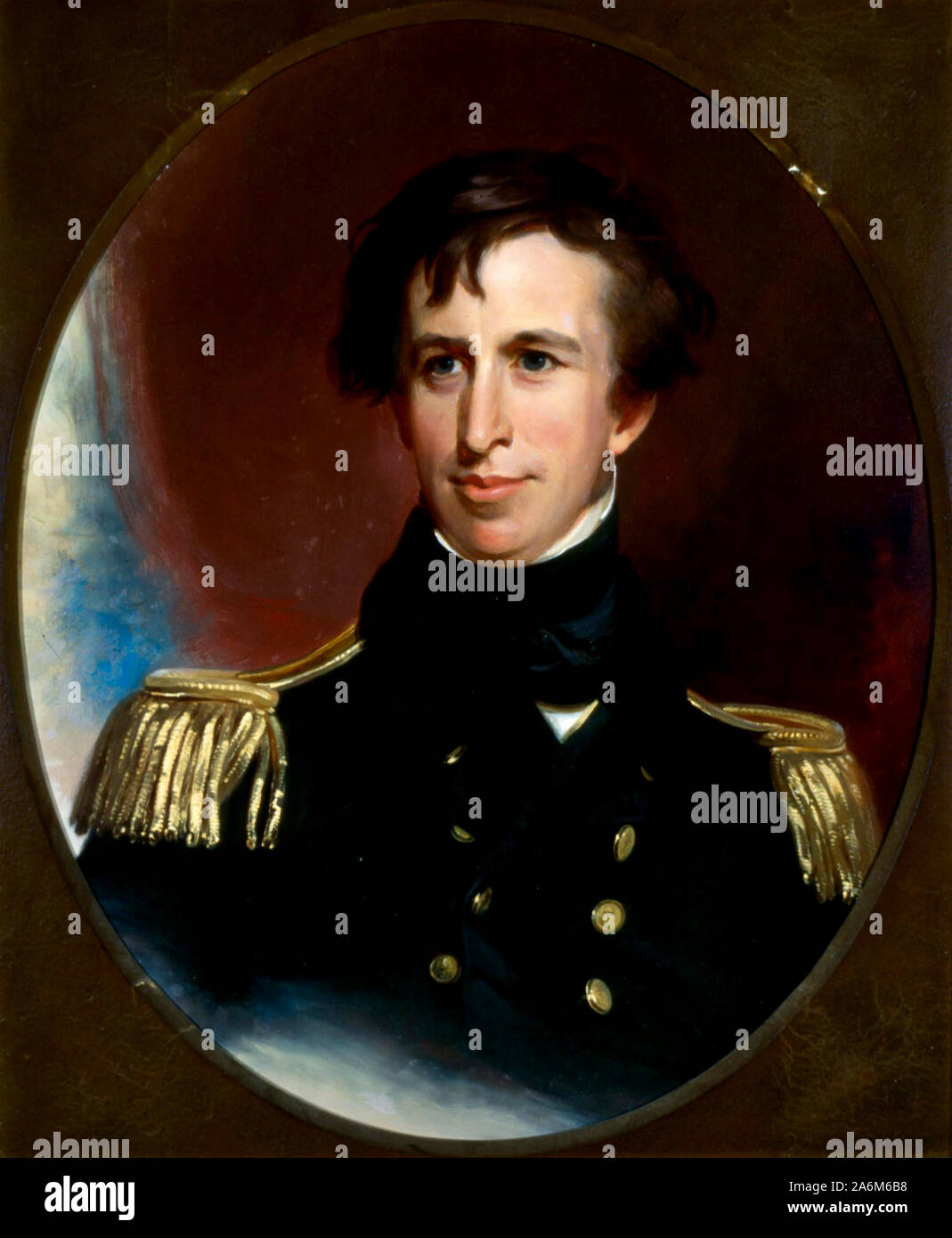 Lieutenant Charles Wilkes, der Kommandant der Vereinigten Staaten Kennenlernen Expedition 1838 - 1842 Stockfoto