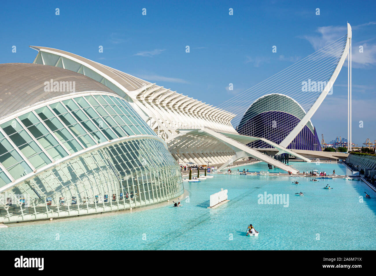 Valencia Spanien,las Artes y las Ciencias,Stadt der Künste und Wissenschaften,Santiago Calatrava