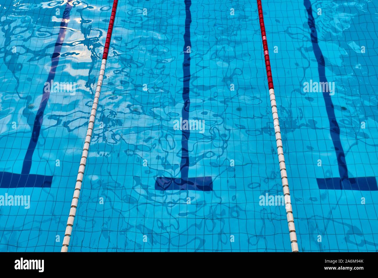 Seimming Pool Lanes Stockfoto