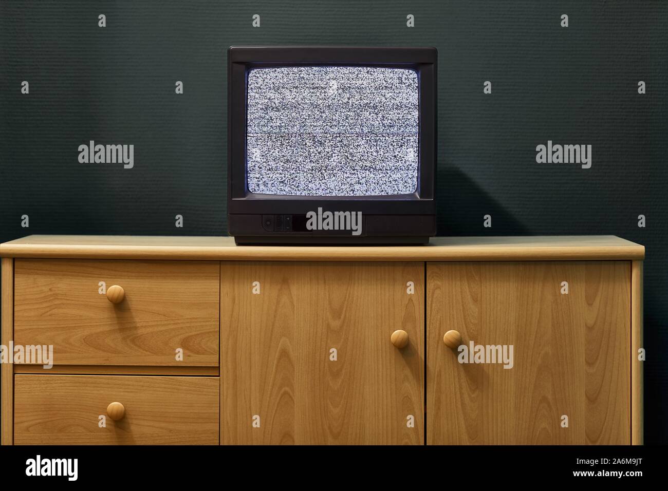 TV kein Signal Stockfoto