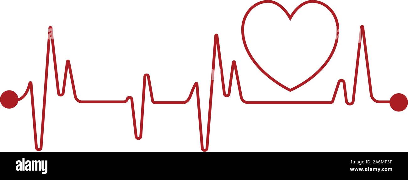 Puls oder Herzschlag lineare Symbol. Moderne outline Puls logo Konzept für Gesundheit und Medizinische porpuses. Vektor Illustration auf weißen isoliert Stock Vektor