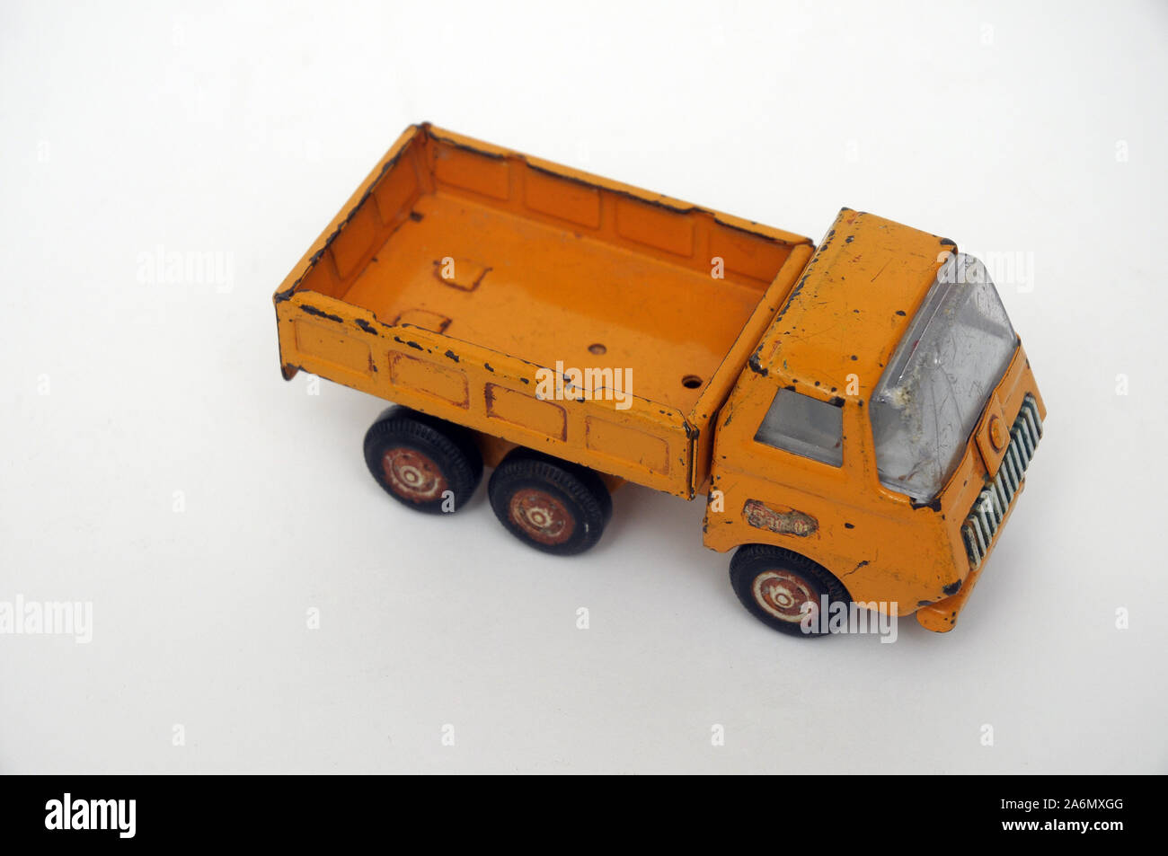 Klar altes Spielzeug Lkw aus Metall Stockfoto