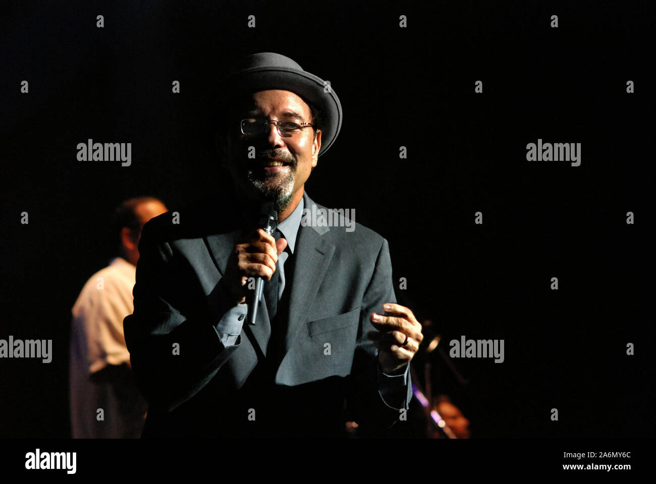 Ruben Blades zeigt im Luna Park Stadium, Präsentation Cantares del Subdesarrollo. 17. November 2009 Stockfoto