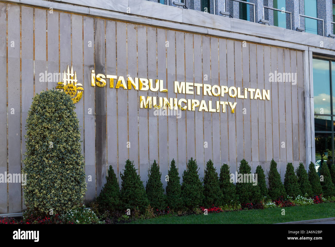 Fatih, Istanbul/Türkei - 09 Oktober 2019: Stadtverwaltung Istanbul Hauptgebäude Stockfoto