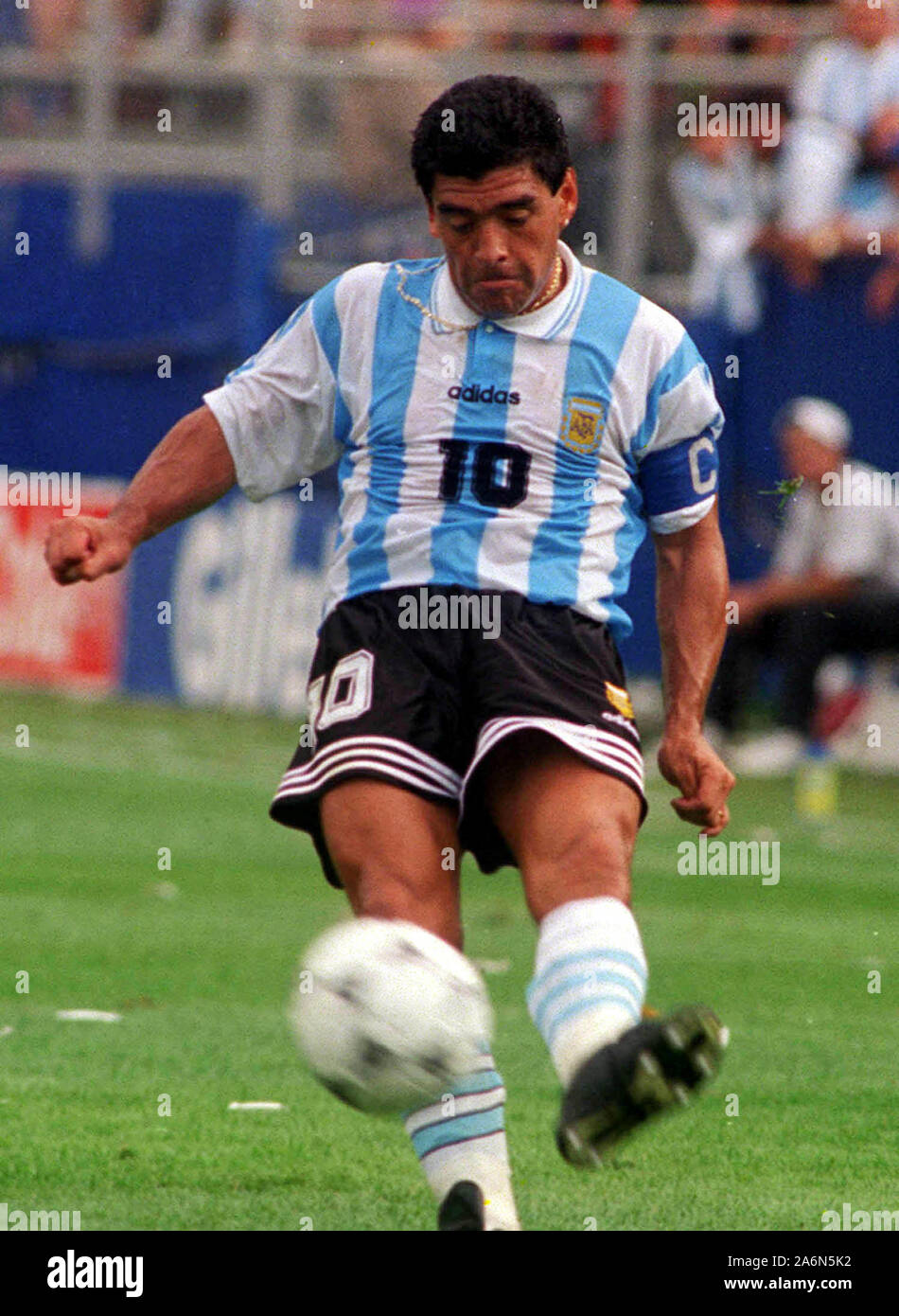Diego Maradona bei der WM USA 1994 Stockfoto