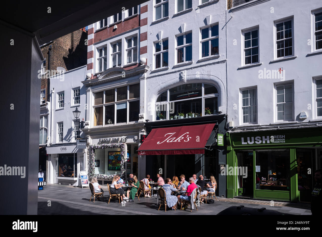 South Molton Street, Mayfair, Fußgängerzone im Herzen der Stadt von Westminster, London, England, Großbritannien Stockfoto