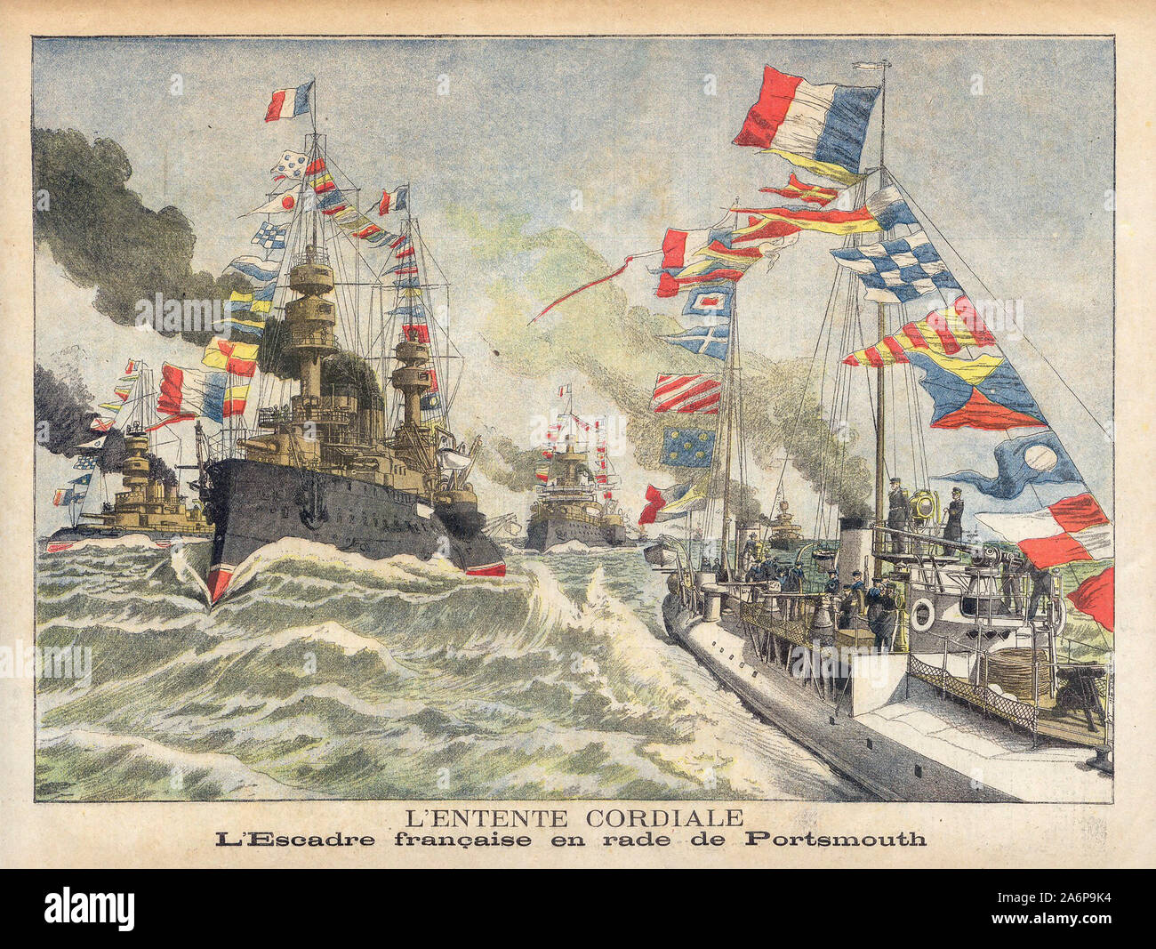L'Entente cordiale - In "Le Petit Journal" illustrierte Zeitung - Stockfoto