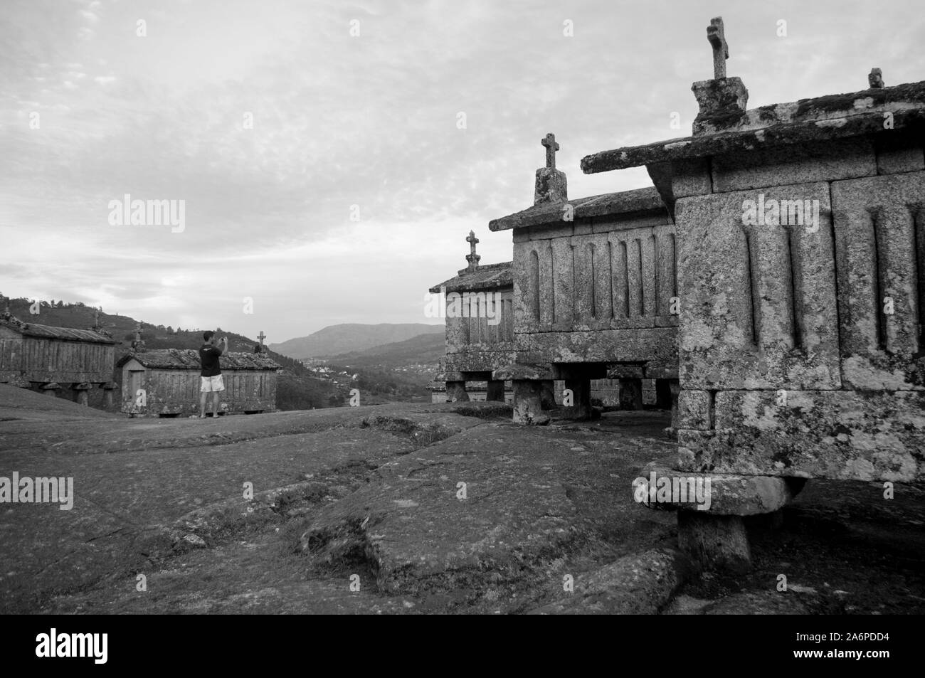 Portugiesische Getreidespeicher Stockfoto