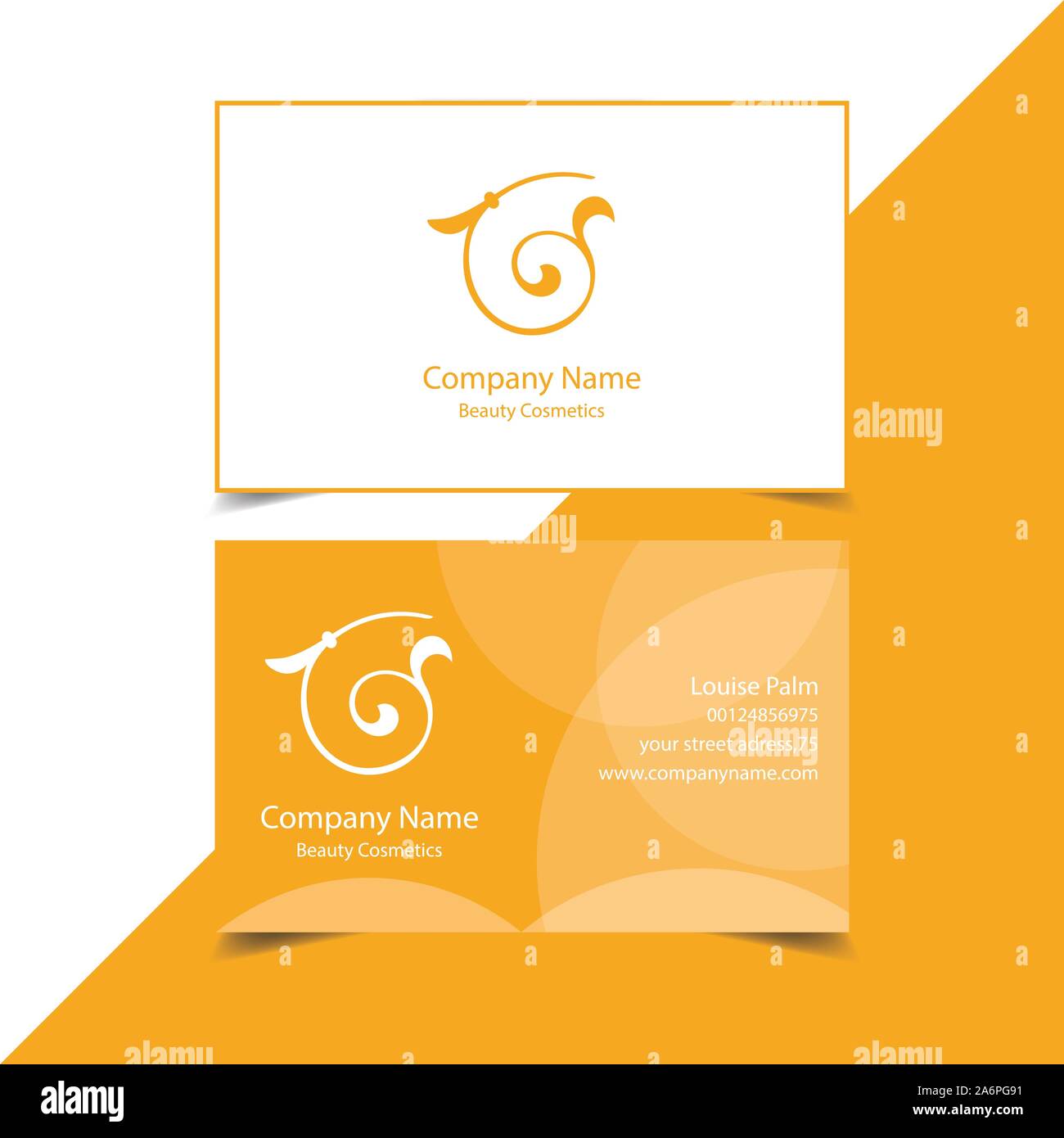 Modernen, Kreativen und sauber Visitenkarte vorlage Stock Vektor