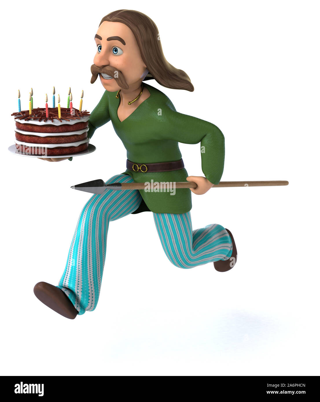 Spaß Gaul - 3D-Darstellung Stockfoto