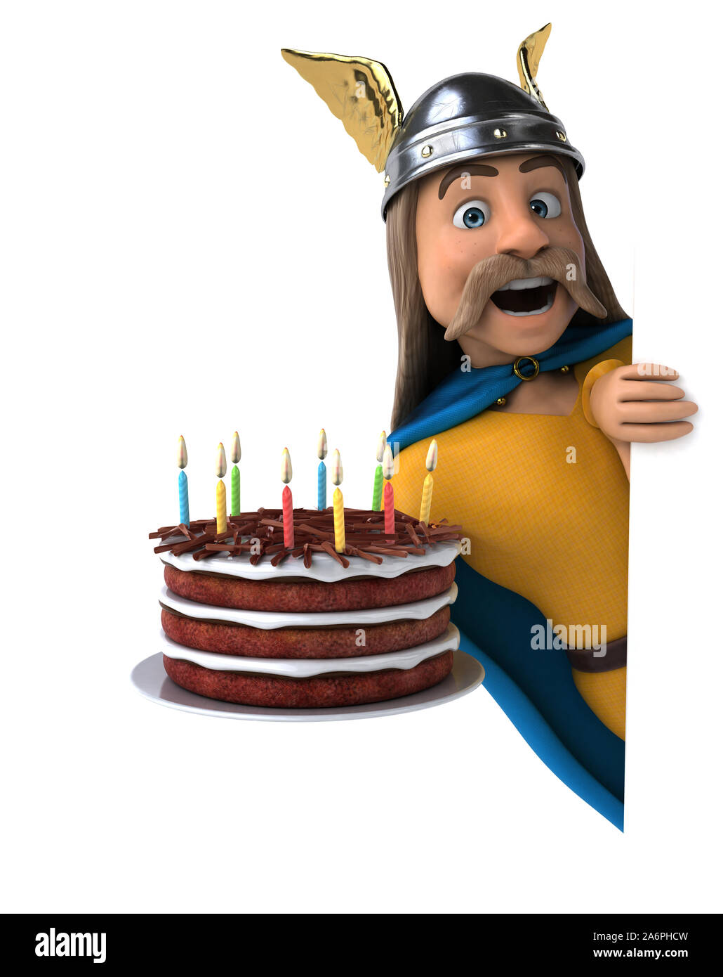 Spaß gaulois - 3D-Darstellung Stockfoto