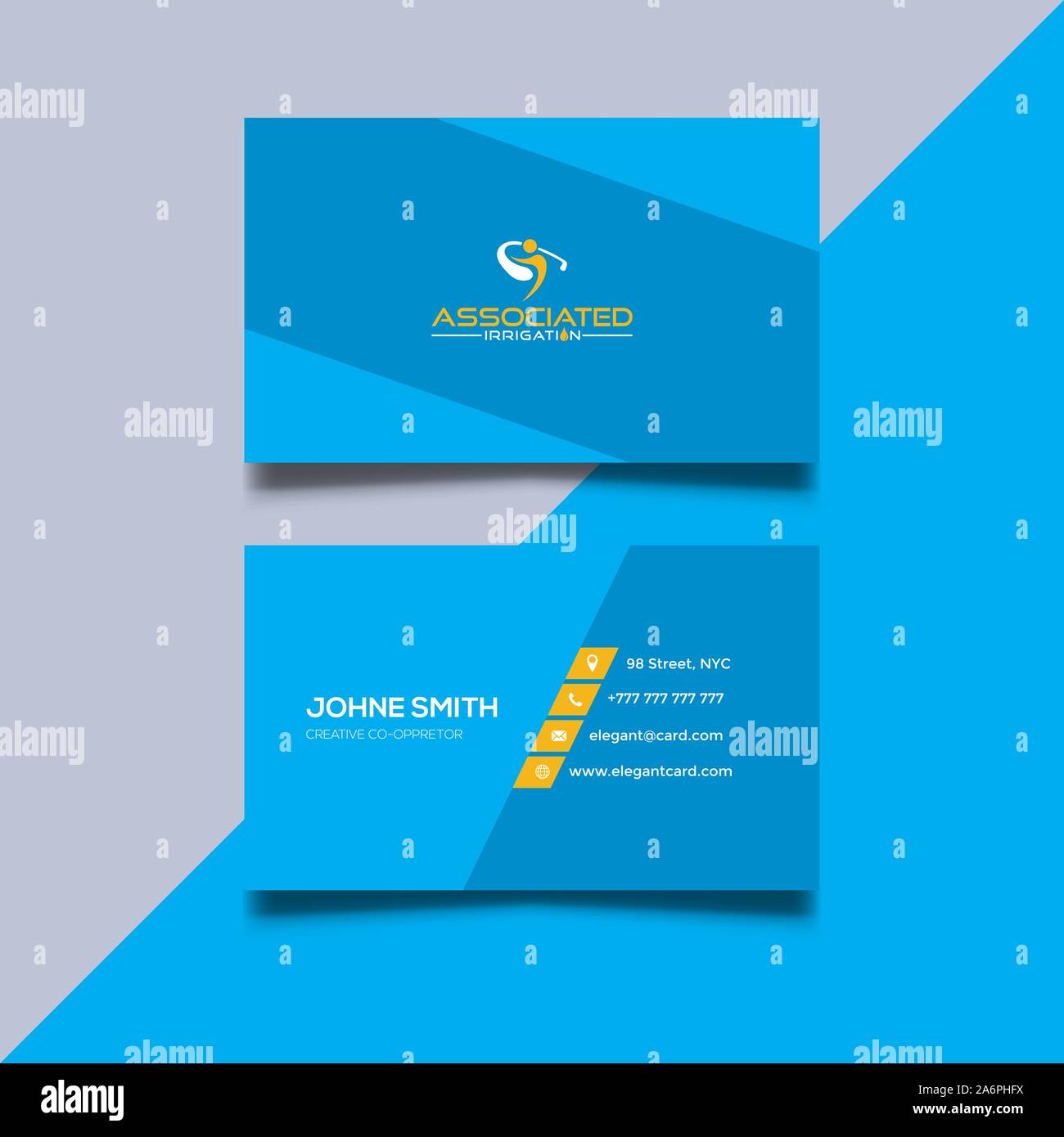 Modernen, Kreativen und sauber Visitenkarte vorlage Stock Vektor