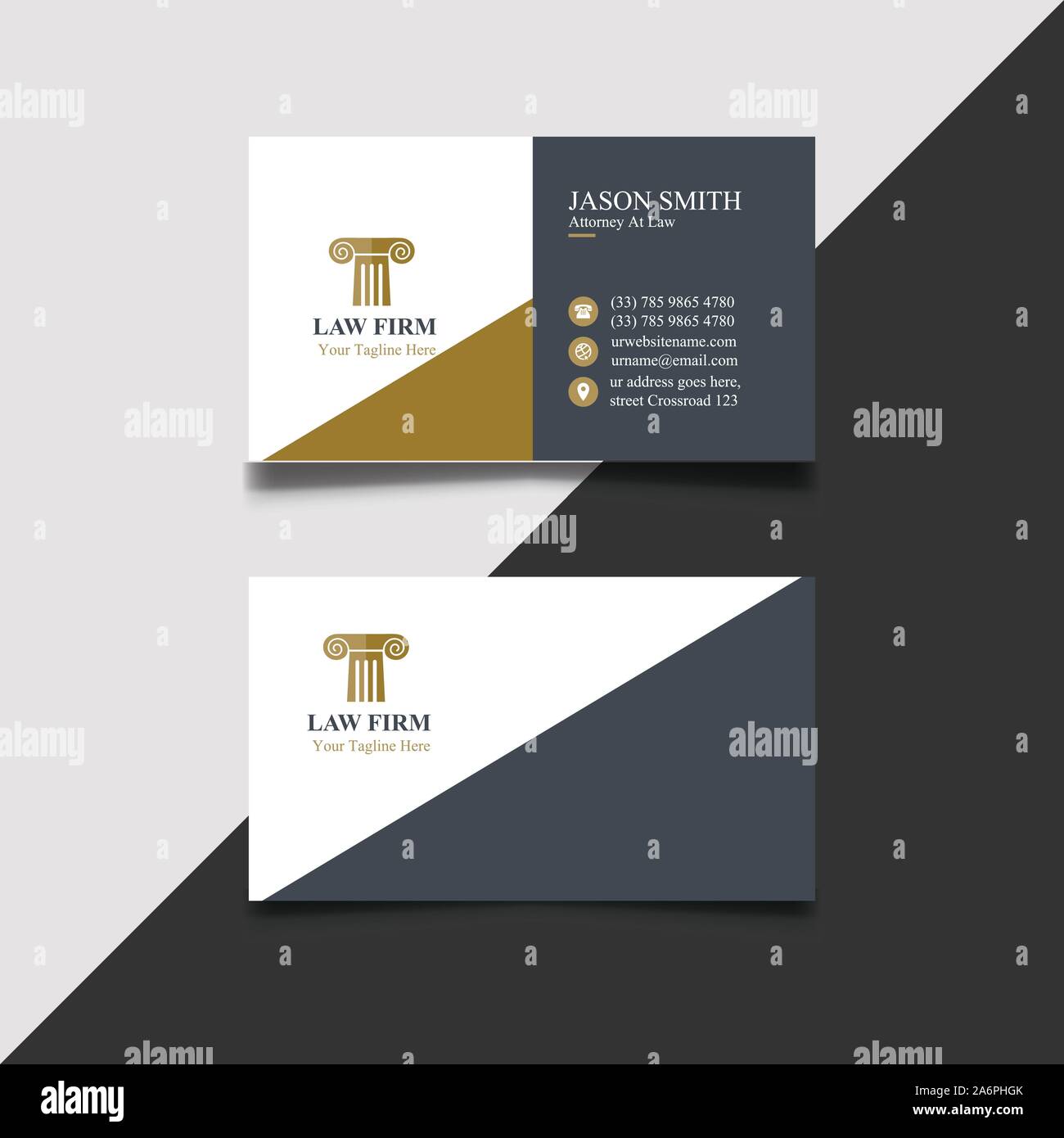 Modernen, Kreativen und sauber Visitenkarte vorlage Stock Vektor