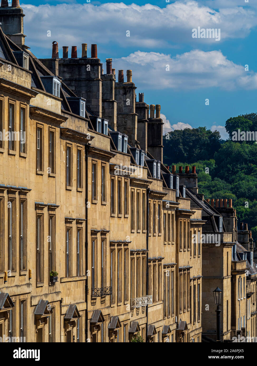 Häuser in Bath, Somerset, UK. Stockfoto