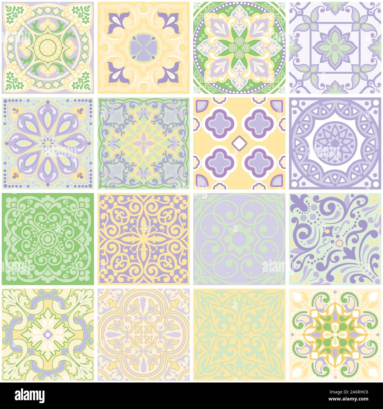 Geometrische Komposition von Plätzen, in Zusammensetzung und Farbe von 53 x 53 cm ausgeglichen. Das Design der nahtlose Muster für das Drucken auf fabrikationsnr bestimmt Stock Vektor