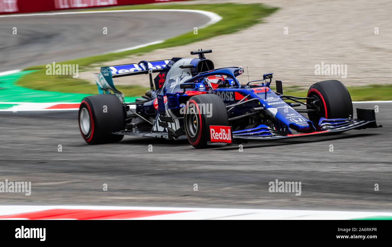 Italien/Monza - 06/09/2019 - #26 Daniil KVYAT (RUS, Team Scuderia Toro Rosso HONDA, STR 14) während des RP1 Vor der Qualifikation für den Grand Prix von Italien Stockfoto