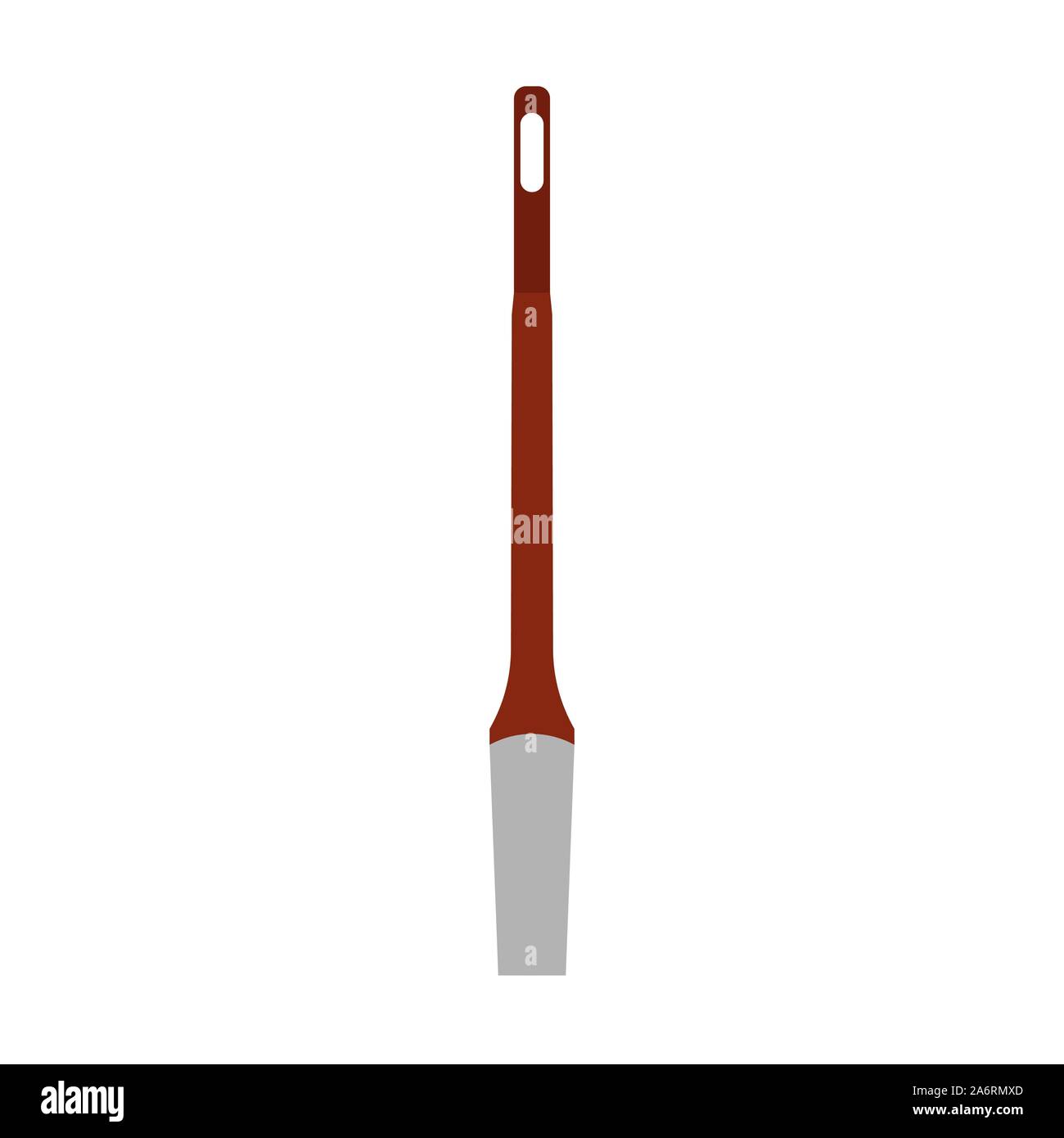 Meißelspitze Vektor icon Abbildung Design. Flaches Werkzeug Hand arbeiten Industrie element Cartoon. Dig Bergbau Objekt metall Ausrüstung Stock Vektor