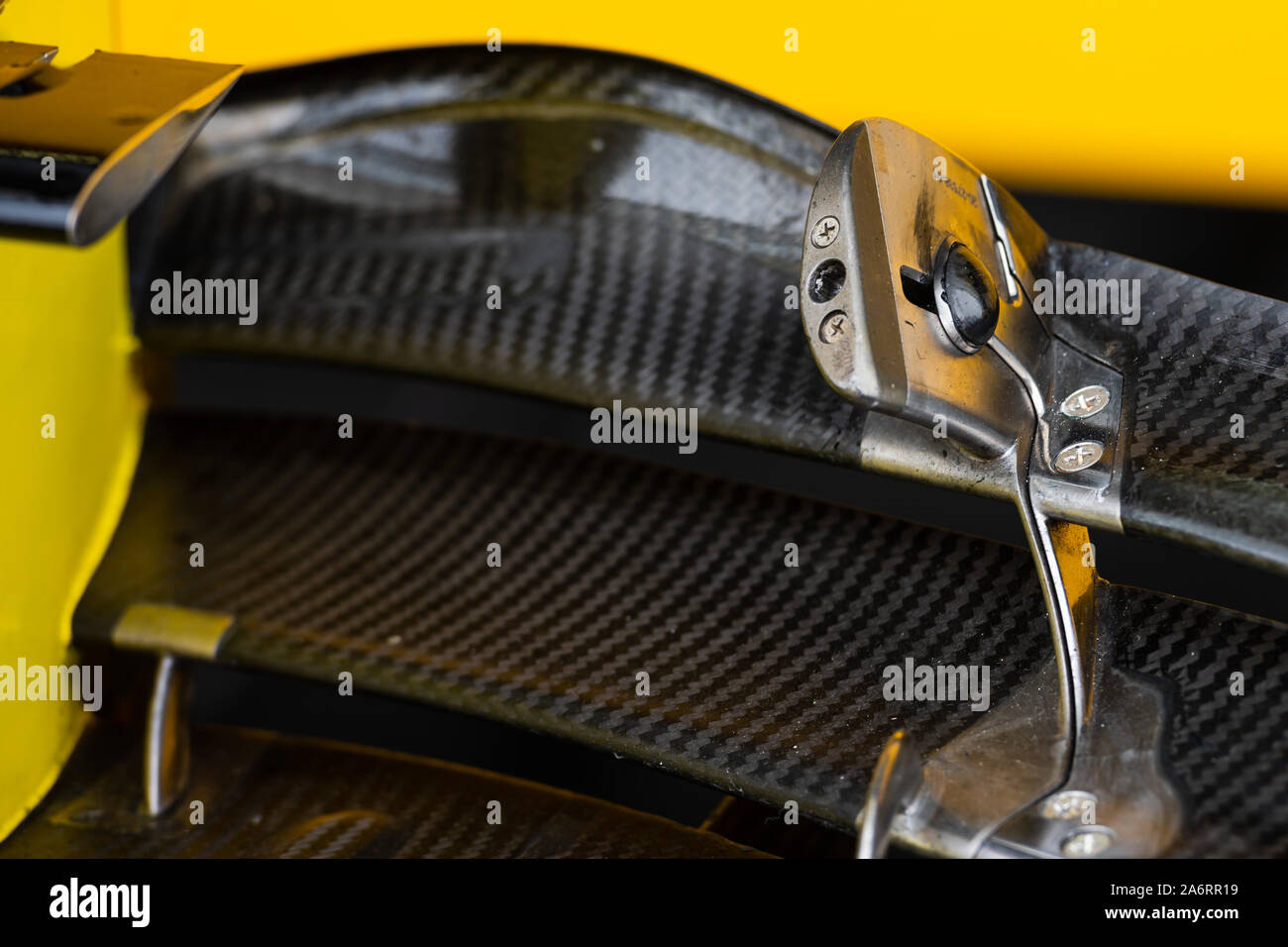 Italien/Monza - 07/09/2019 - Ein aero Detail auf dem Auto von #27 Nico Hulkenberg (GER, Renault Sport F1-Team, R.S. 19) Während des RP3 vor dem Qualifying für t Stockfoto