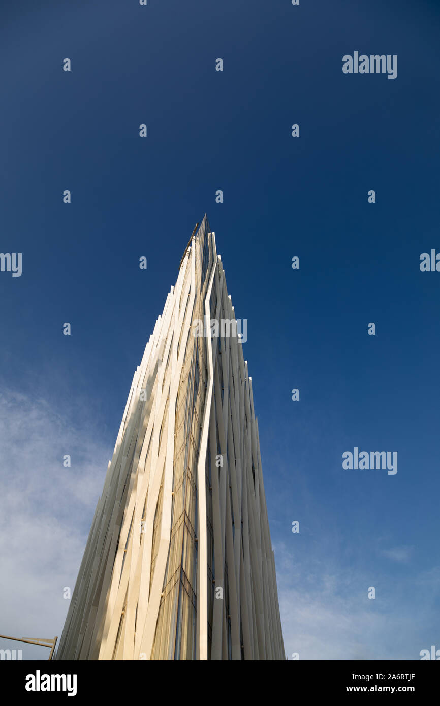 Torre Diagonal Zero Zero von Massip-Bosch Architekten 2010, neue Telefónica Spanisch Breitband- und Telekommunikationsanbieter Hauptsitz, Forum distric Stockfoto