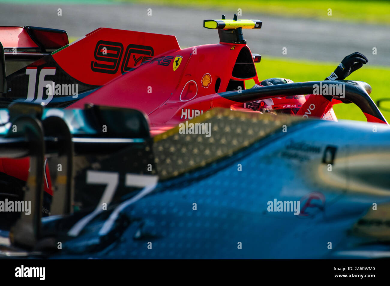 Italien/Monza - 08/09/2019 - #16 Charles Leclerc (MCO, Team Scuderia Ferrari, SF 90) gewann den Grand Prix von Italien Stockfoto