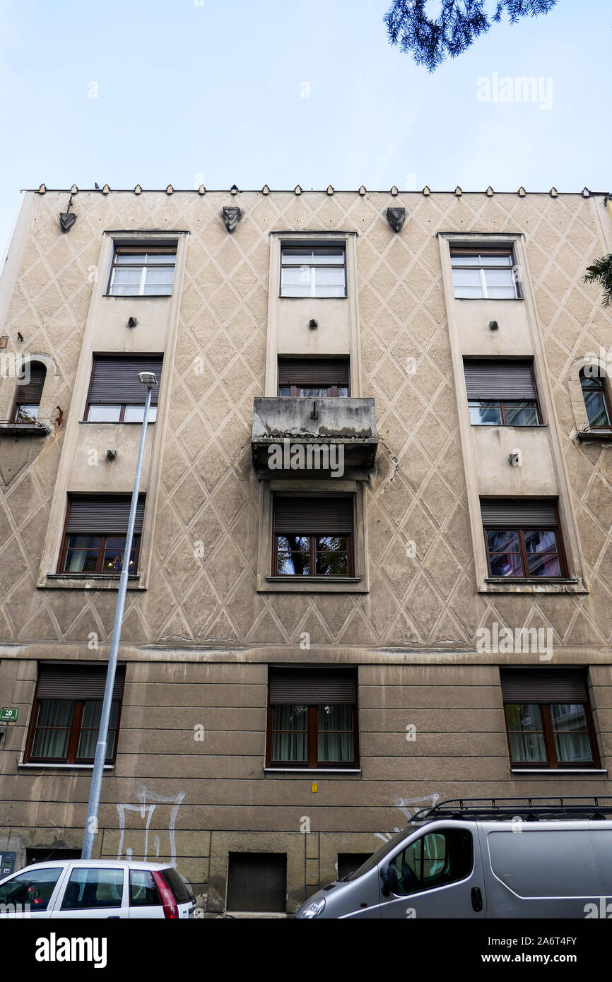 Alte Gebäude, Ljubljana, Slowenien Stockfoto