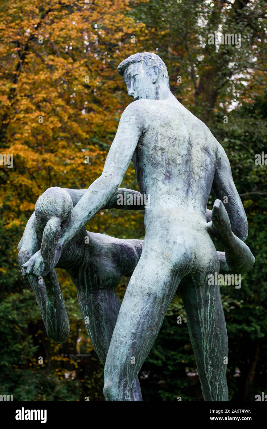 Ballett, ein Kunstwerk von slowenischer Bildhauer Stojan Batic, Tivoli Park, Ljubljana, Slowenien Stockfoto