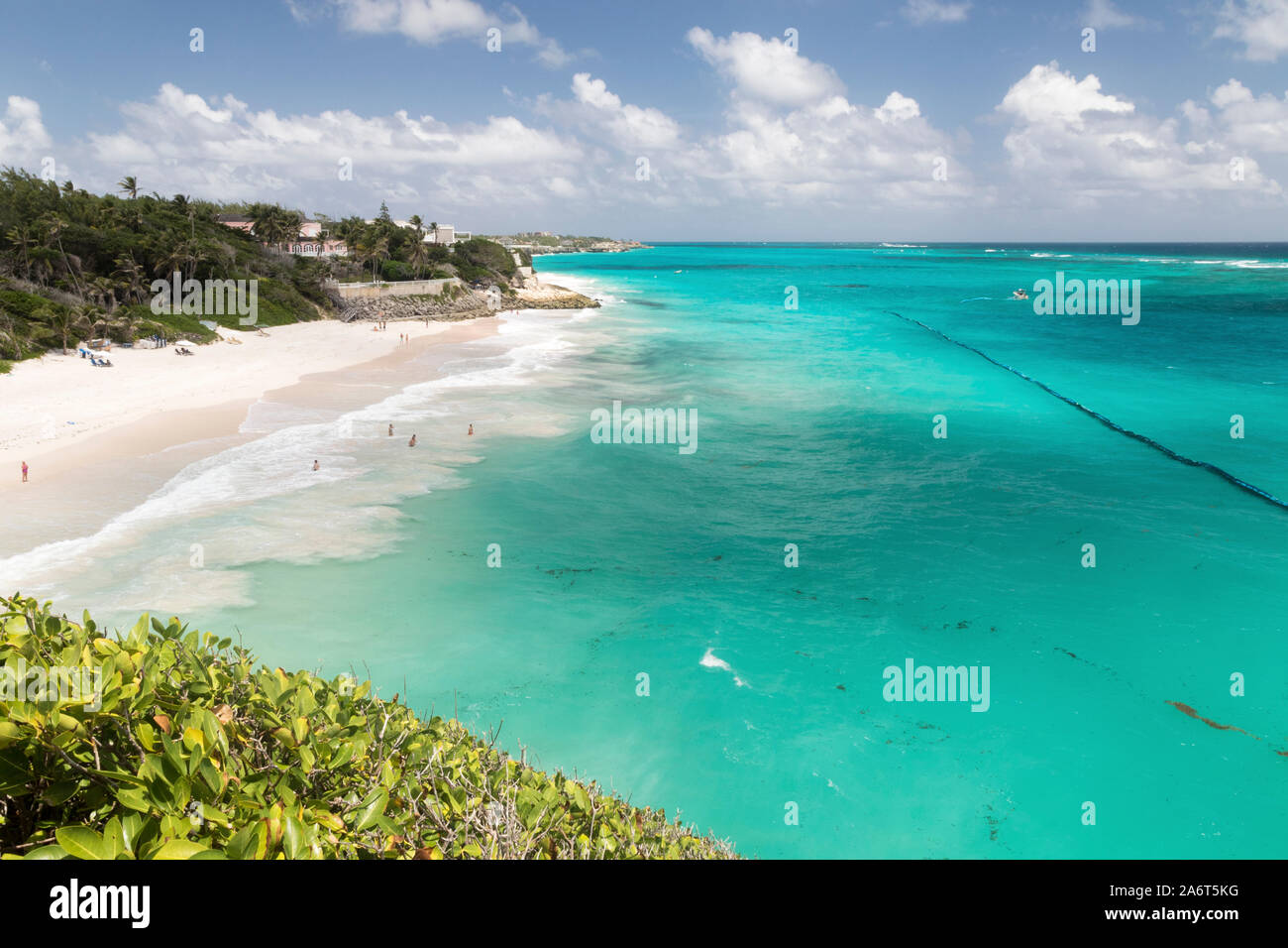 Crane Beach auf Barbados Südostküste Stockfoto