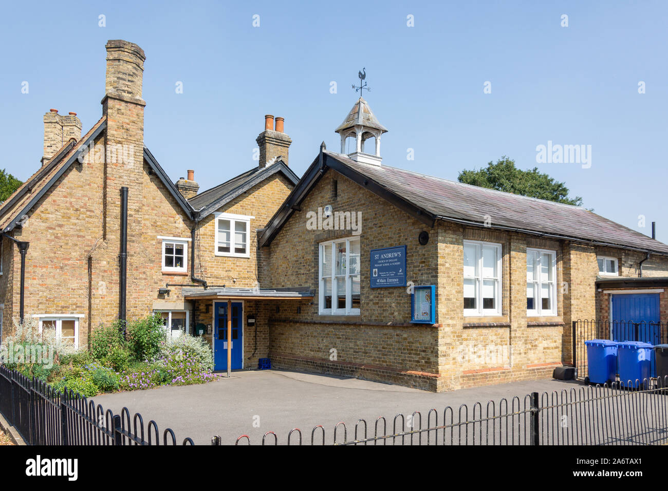 St Andrews C von E Grundschule und Kindergarten, Tower Hill, viel Hadham, Hertfordshire, England, Vereinigtes Königreich Stockfoto