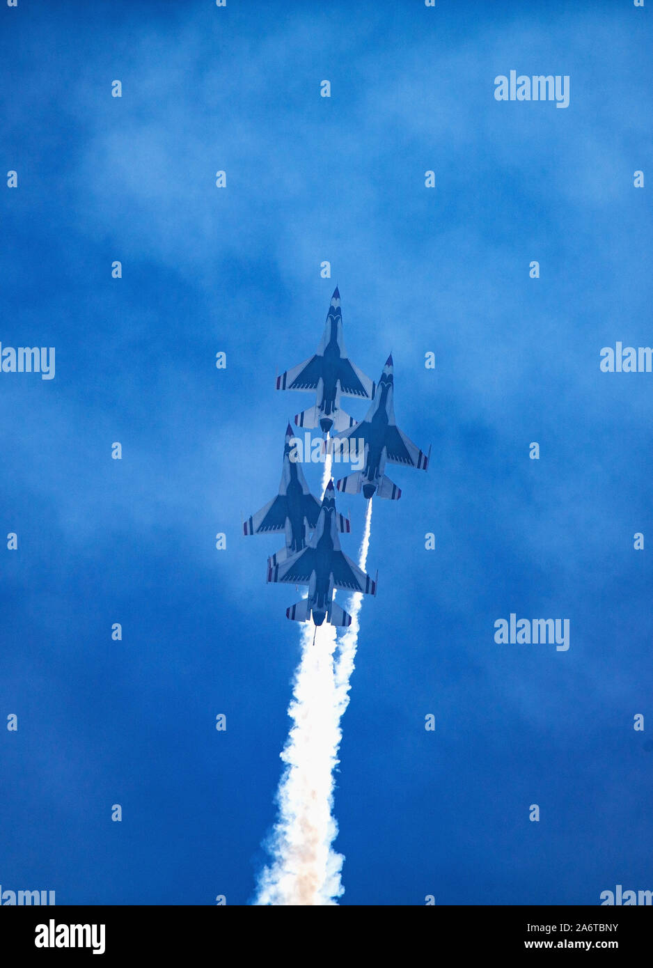 Usaf Thunderbirds am Great Pacific air show Flying Stockfoto