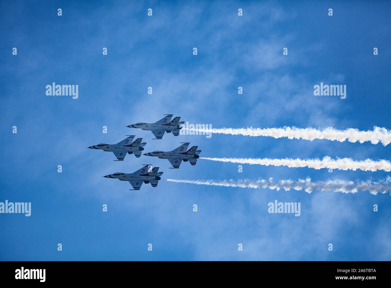 Usaf Thunderbirds am Great Pacific air show Flying Stockfoto