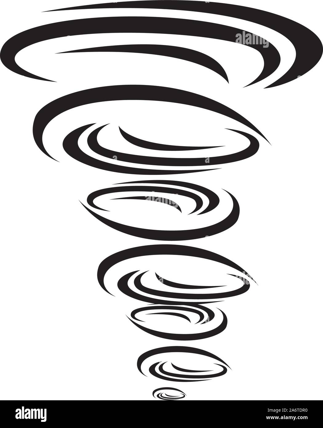 Tornado Symbol logo Vector Illustration Design Stock Vektor