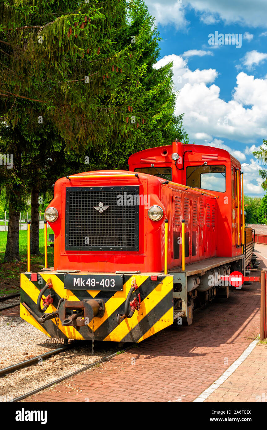 Narrow-Gauge Railroad Szalajka-tal Ungarn Stockfoto